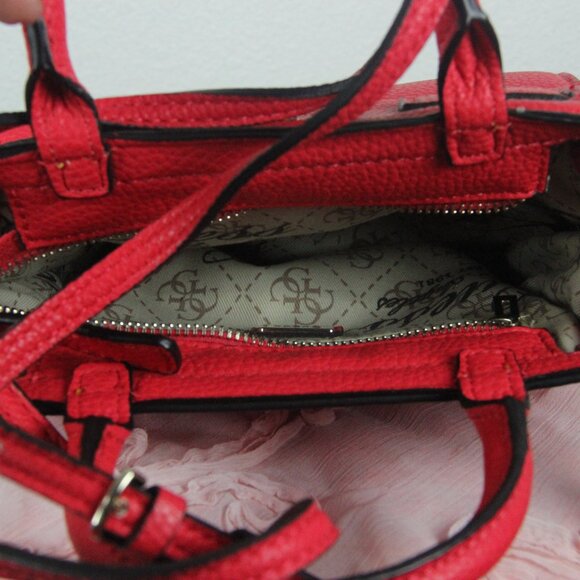 Guess, Hand or Shoulder Bag, Red, MINIMAL USE - Picture 5 of 10